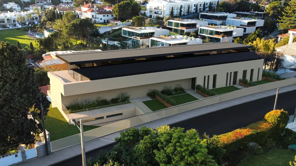 Vue aérienne - Duplex with Pool in Cascais