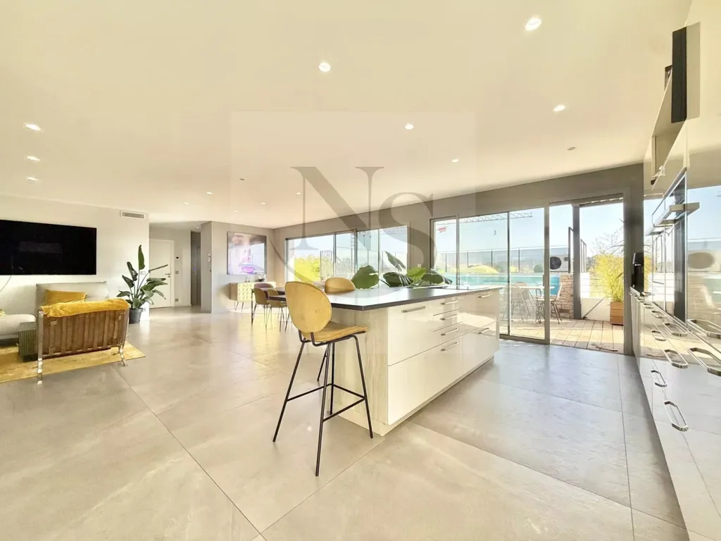 Cucina - Rooftop Apartment with Pool in Éguilles
