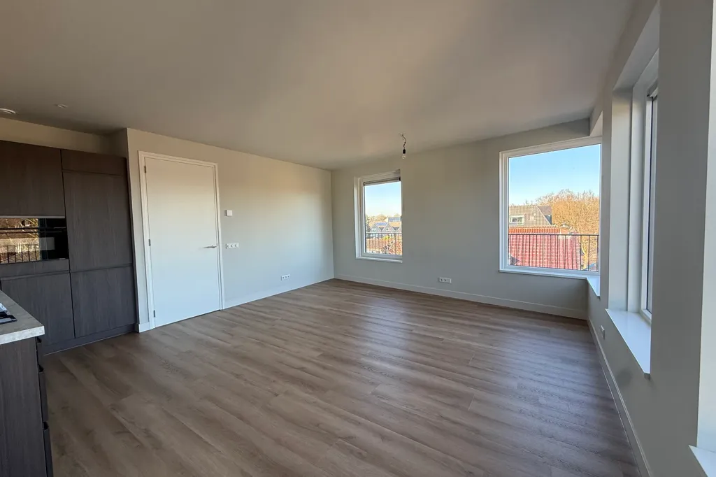 Living Room - Furnished 3-Bedroom Apartment with Terrace in Lunteren