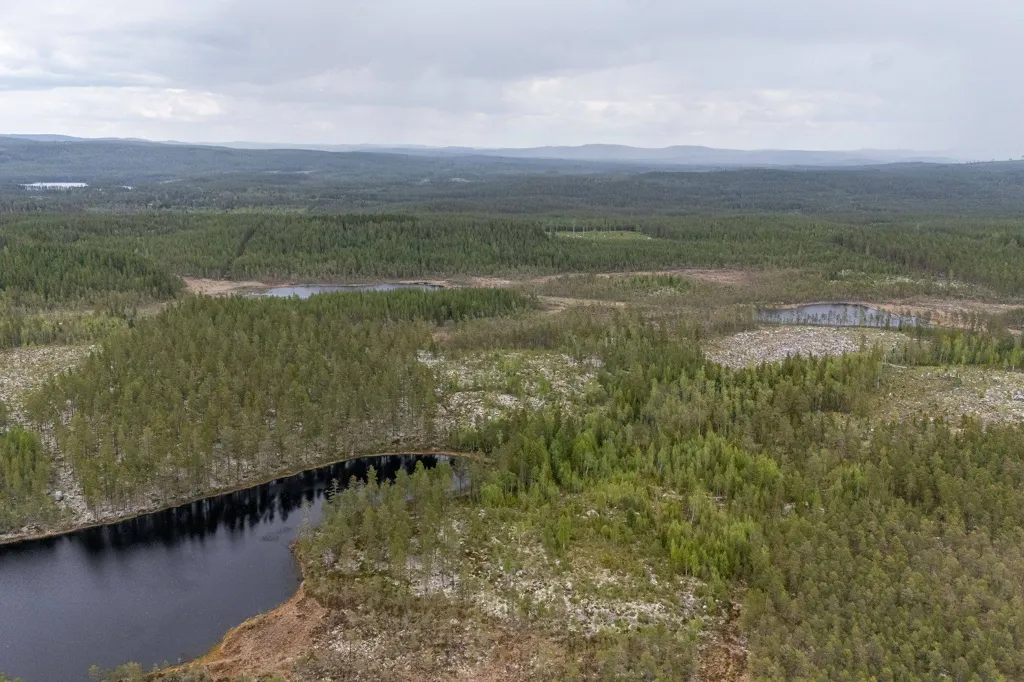 Vue aérienne - Forest Property with Timber in Ljusdal