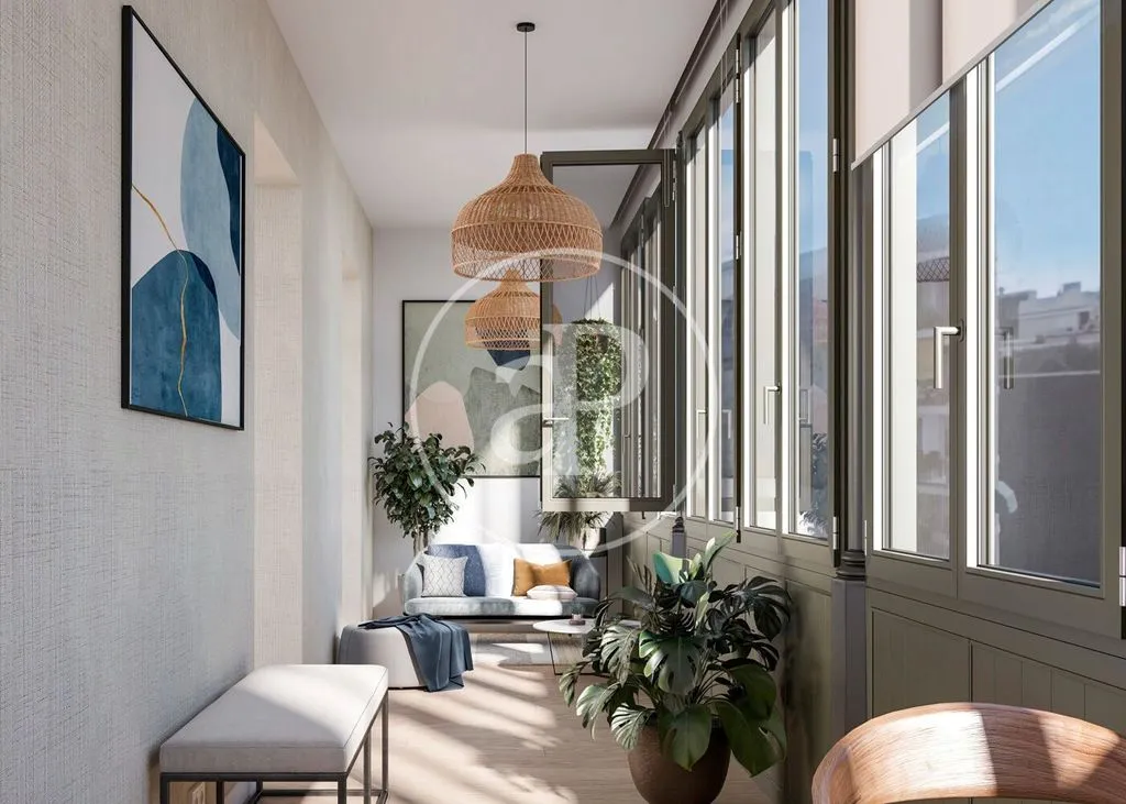 Soggiorno - Luxury 2-Bedroom Apartment in Eixample, Barcelona