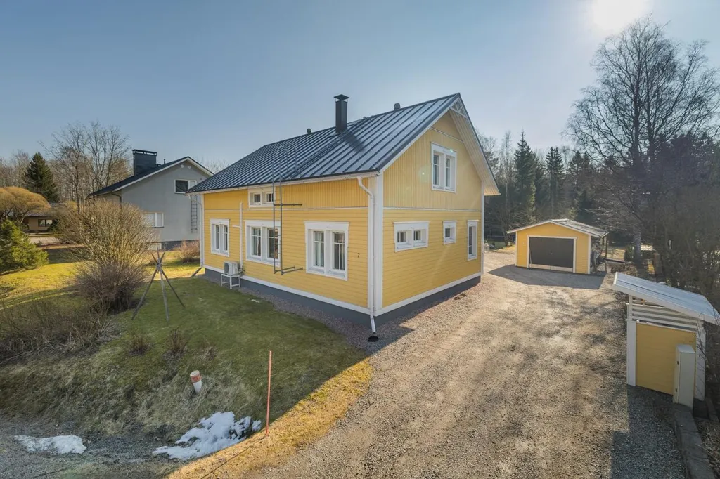 Aerial - Classical House with Garden in Lohja