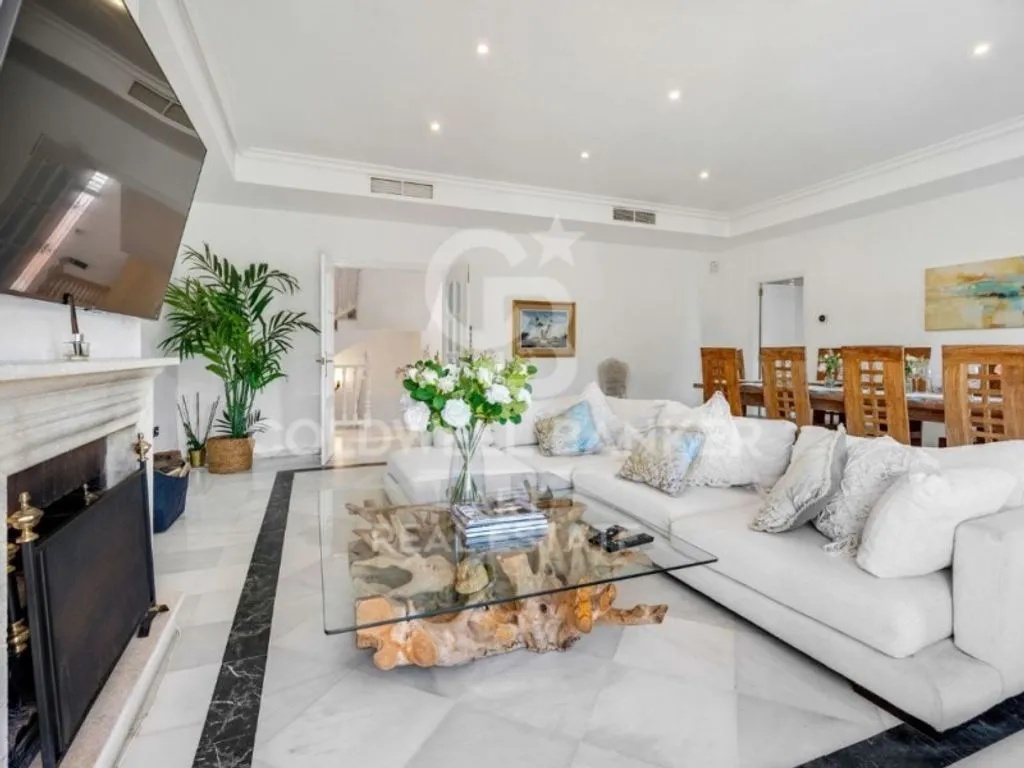 Living Room - Andalusian Villa with Pool in Sotogrande