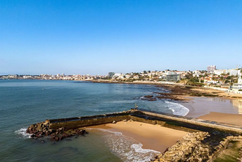 Aerial - Waterfront House with Sea View in Estoril