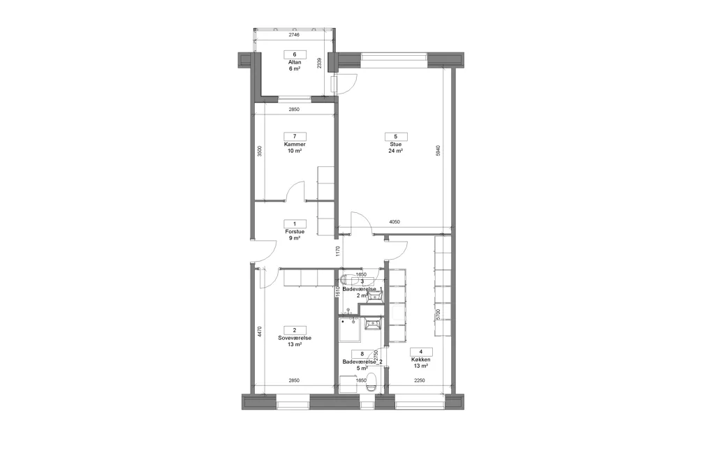 Plaan - Apartment with Elevator in Nørresundby
