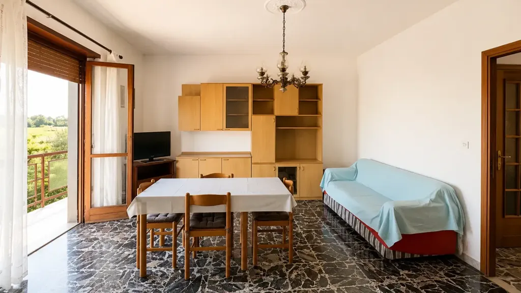 Dining Room - Spacious Apartment with Private Garden in Druento