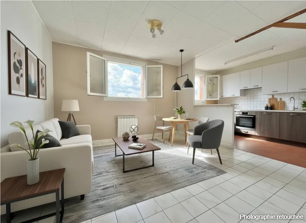 Soggiorno - 2-Bedroom Apartment with RER E Access in Pontault-Combault