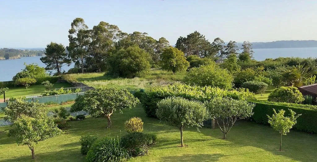 Vue aérienne - Chalet with Sea Views and Pool in Ares