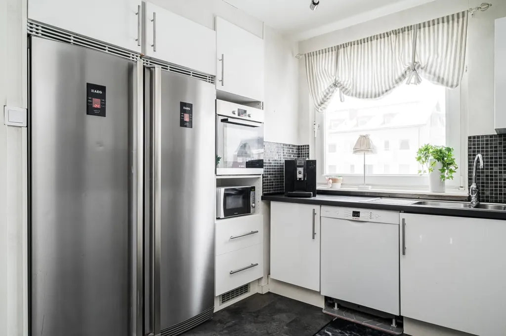 Cucina - Spacious Apartment with Balcony in Sjöbo