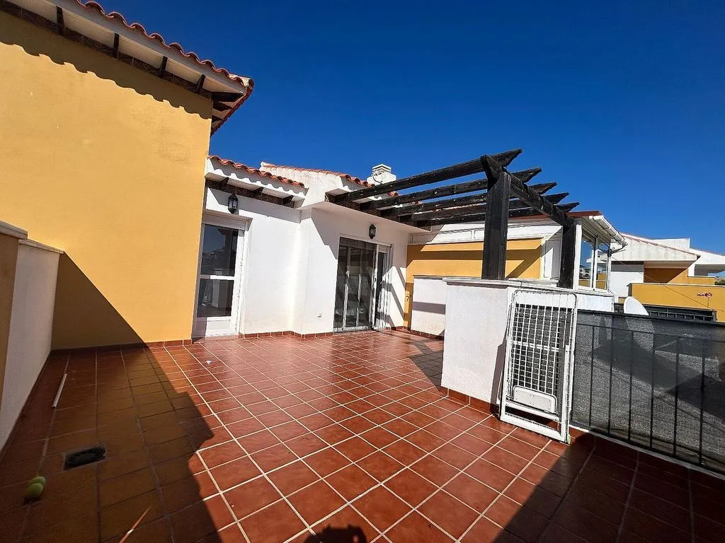 Terrace - Semi-detached House with Pool in Las Salinas