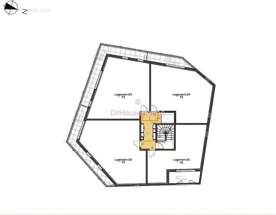 Plan - Appartement Lumineux avec Balcon à Vannes