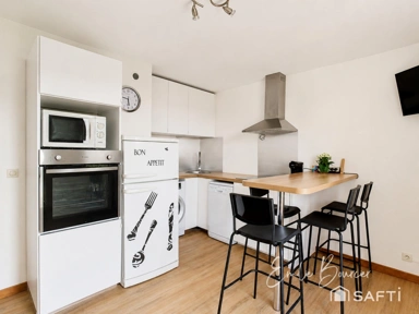 Köök - 2-Bedroom Flat with Lake View in Neuvecelle