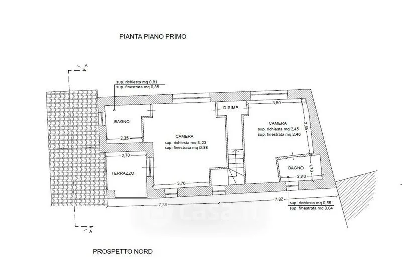 Plaan - Rustic House with Pool in Somano