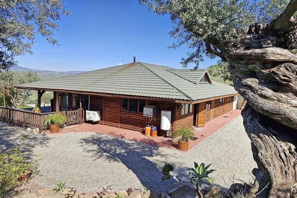 Aerial - Rustic Cottage with Pool in Coín