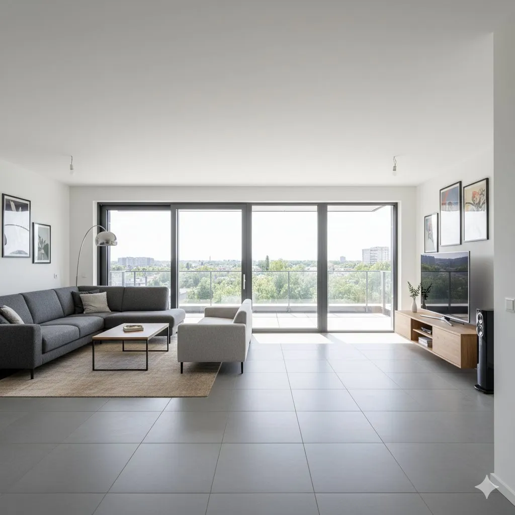 Soggiorno - Contemporary 4-Bed Flat with Terrace in Cournonterral