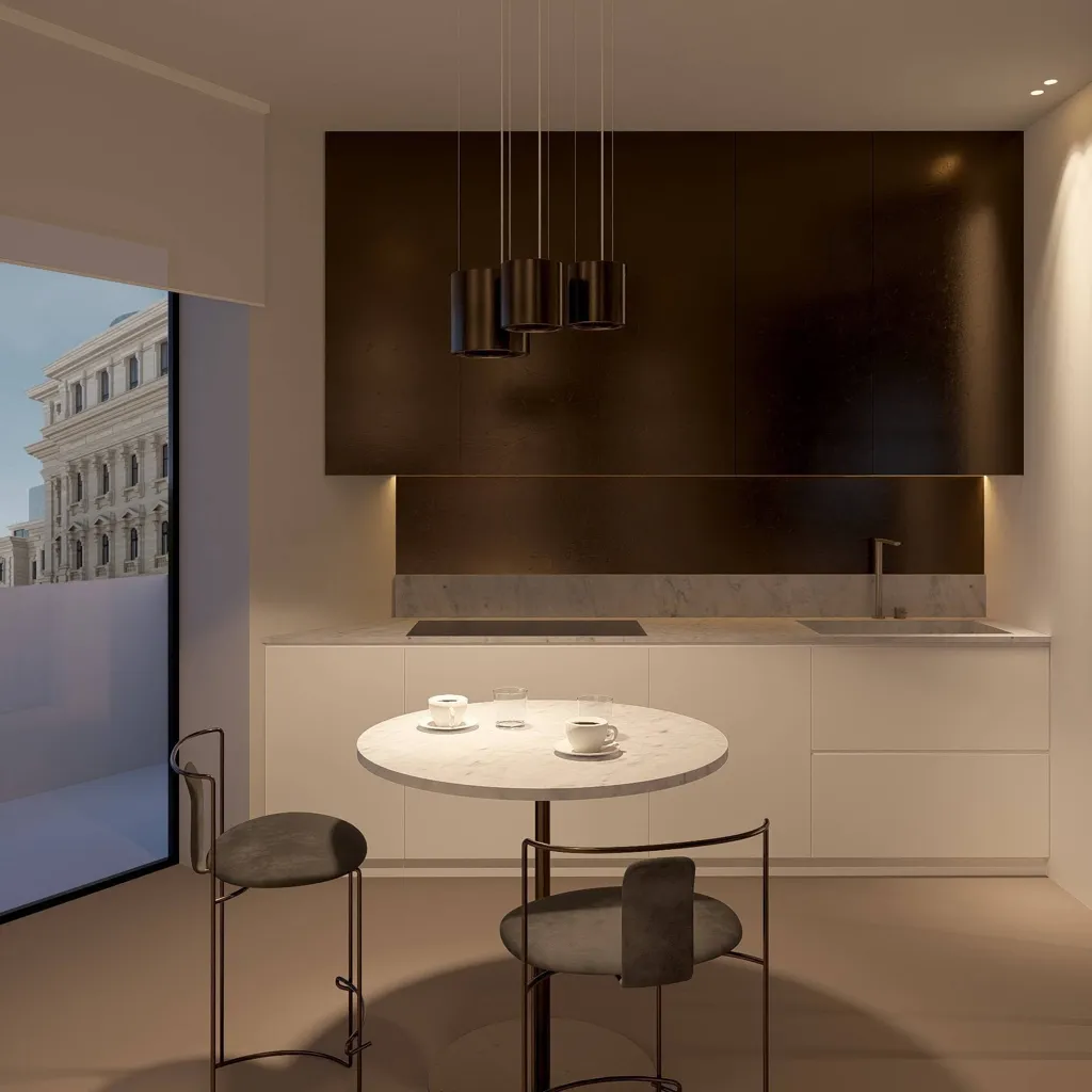 Köök - Modern Apartment with Balcony in Pinciano, Rome