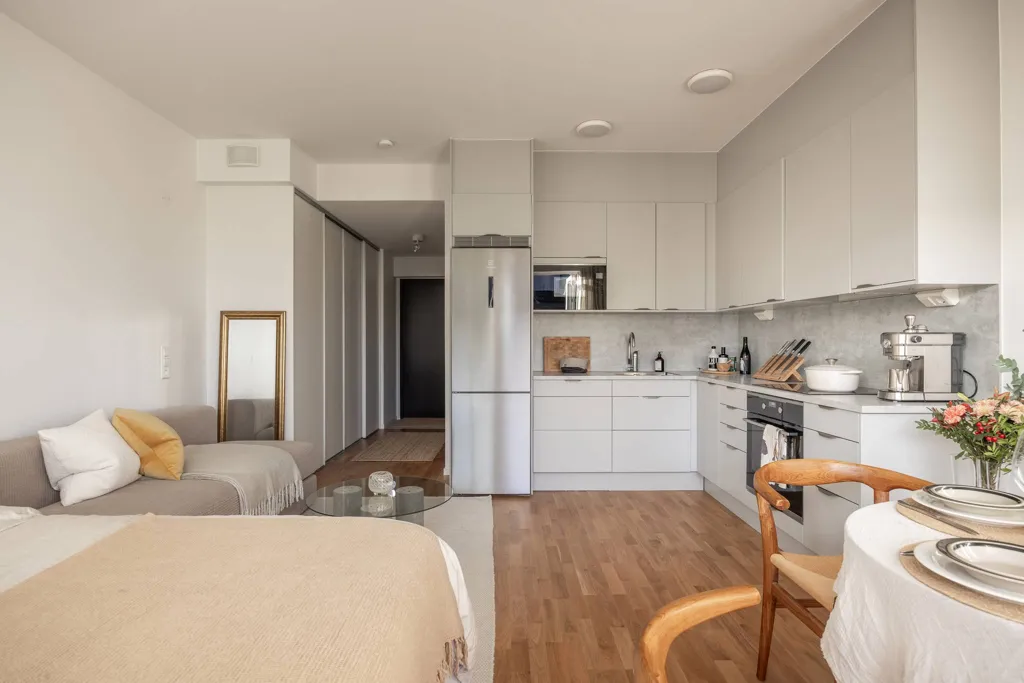 Séjour - Modern Flat with Sunny Balcony in Lindholmen