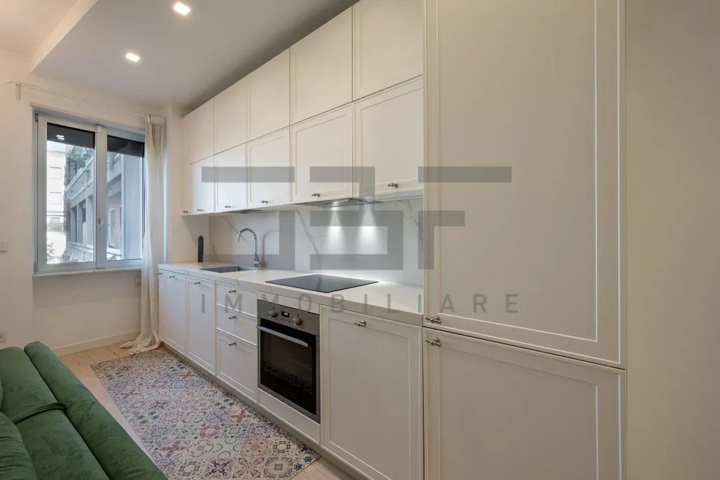 Cuisine - Two-Bedroom Apartment with Panoramic View in Milan