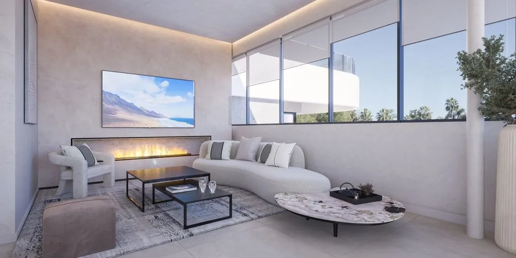 Séjour - Luxury Apartment with Sea View in Marbella
