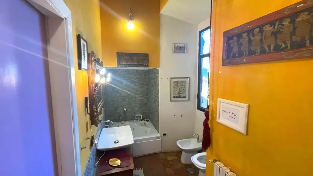 Salles de bain - Studio Apartment with Private Garden in Rome