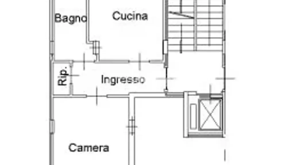 Plan - Bright 2-Bedroom Apartment with Terraces in Torino