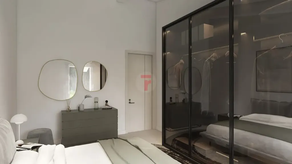 Bedrooms - Modern Penthouse with Large Terrace in Polverara