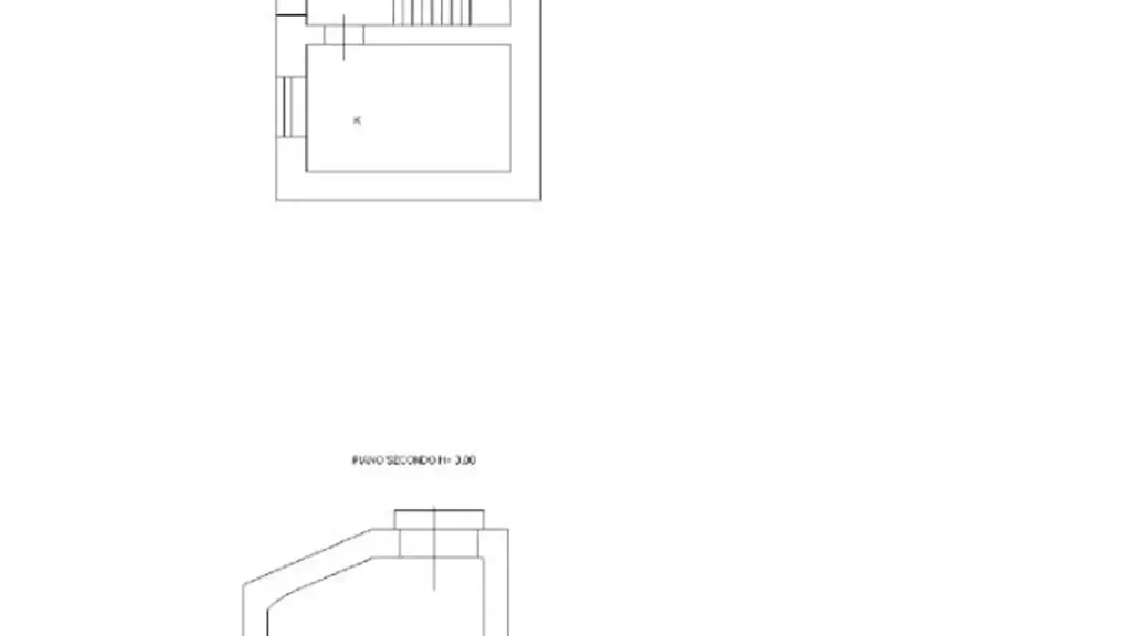 Plan - Semi-detached House with Attic in Montefalcione