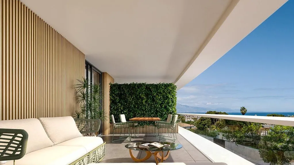Terrace - Luxury Flat with Pool in Manilva