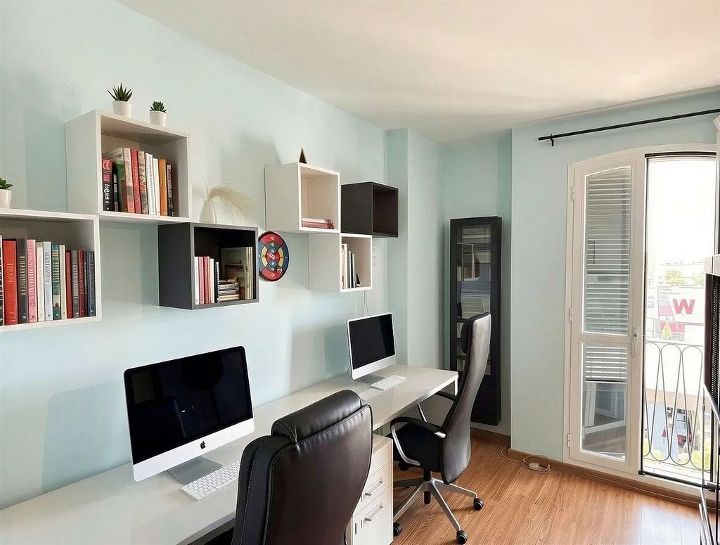 Bureau - Apartment with Pool and Balcony in Son Cladera
