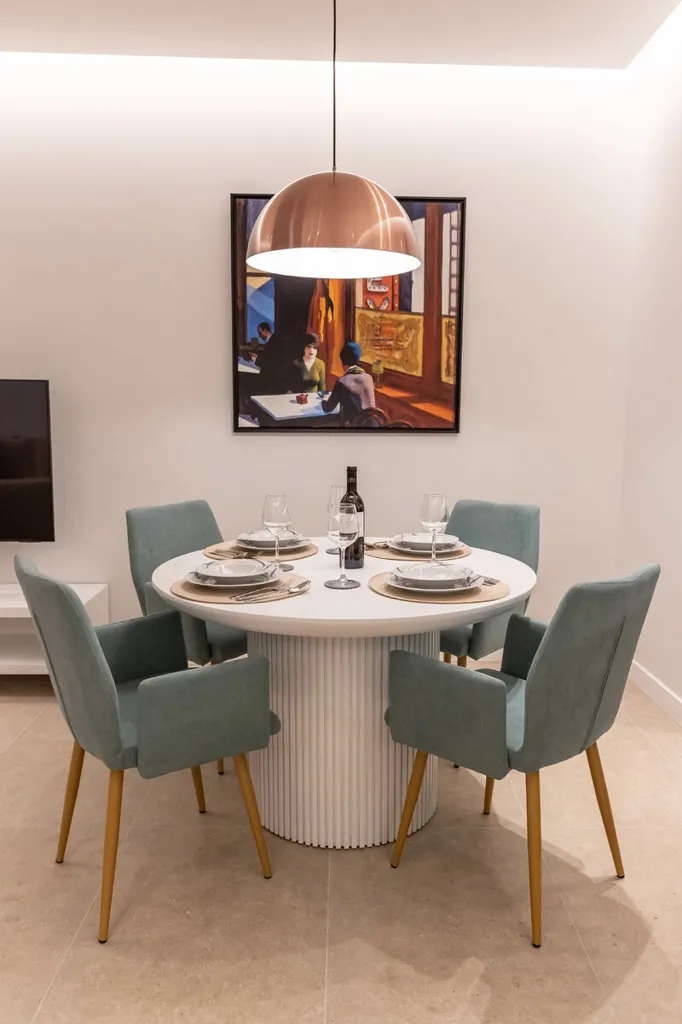 Sala da pranzo - Flat with Panoramic View in Neos Kosmos, Athens