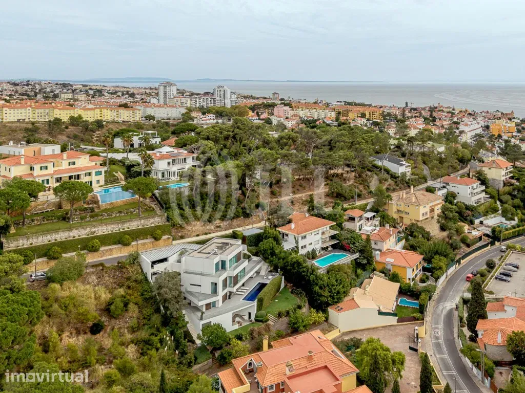 Vue aérienne - Contemporary Villa with Pool in Estoril, Cascais
