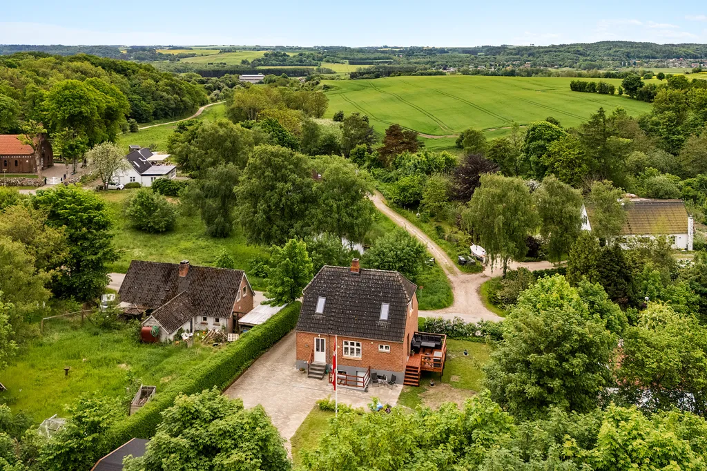 Vue aérienne - Modernised Villa with Garden in Ulstrup