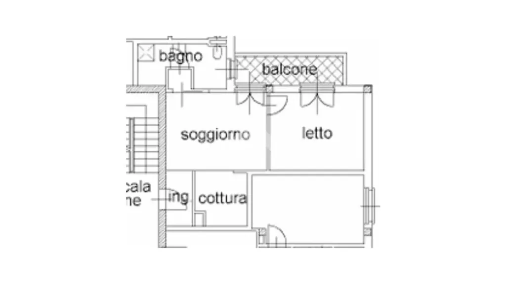 Plaan - Balcony Flat in Suzzara