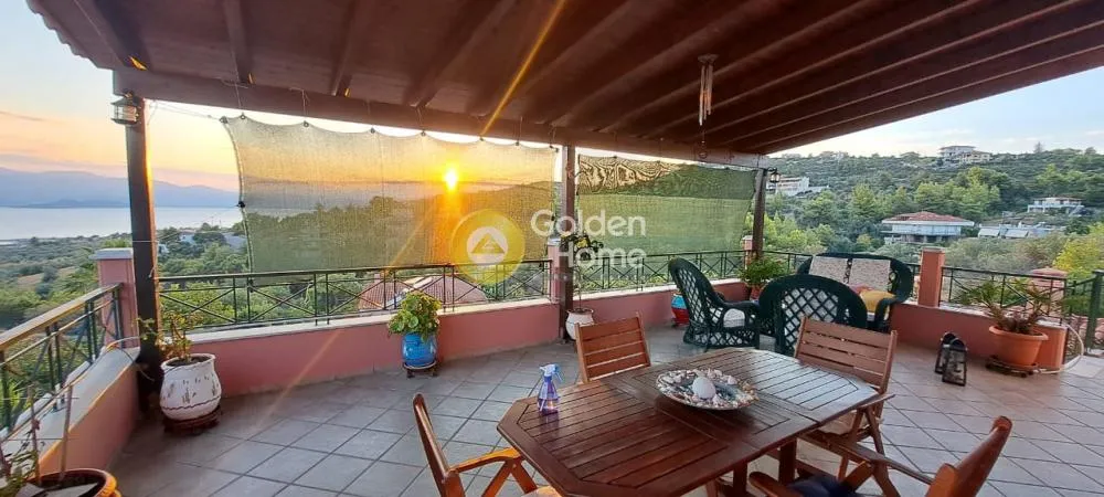 Terrass - Villa with Sea View in Theologos