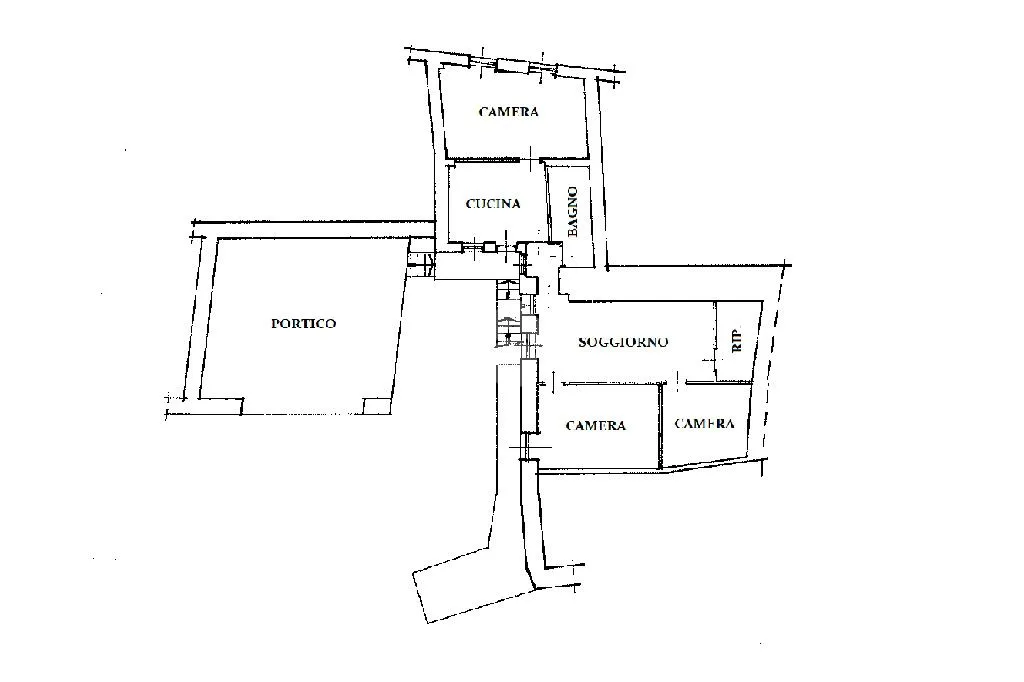Plan - Apartment with Terrace in Central Brossasco