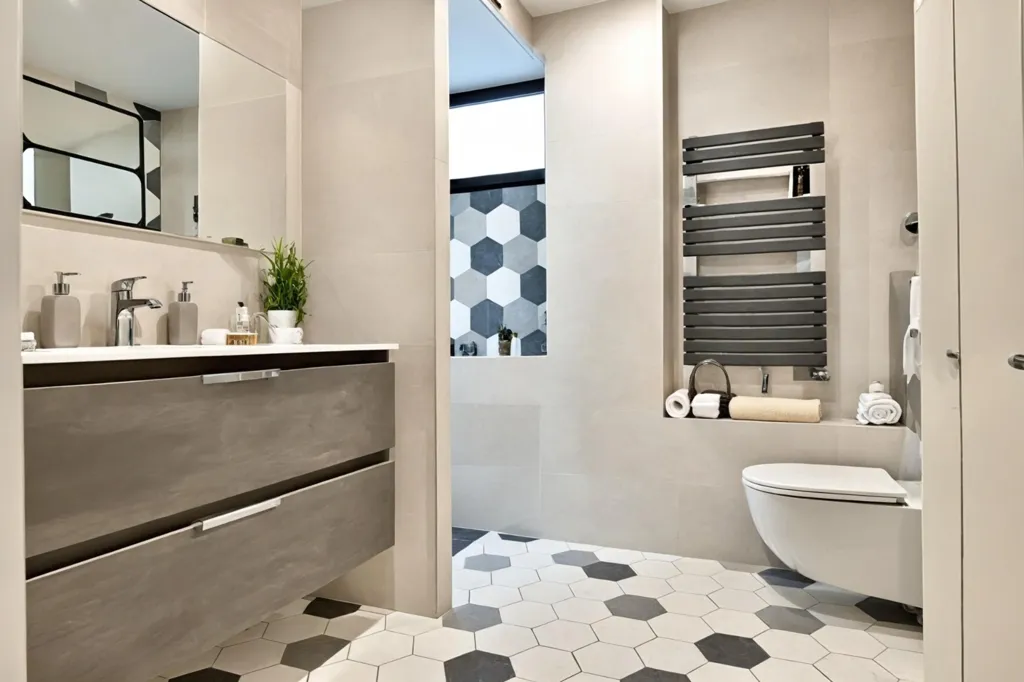 Salles de bain - Villa Rénovée avec Vue Montagne à Cessy