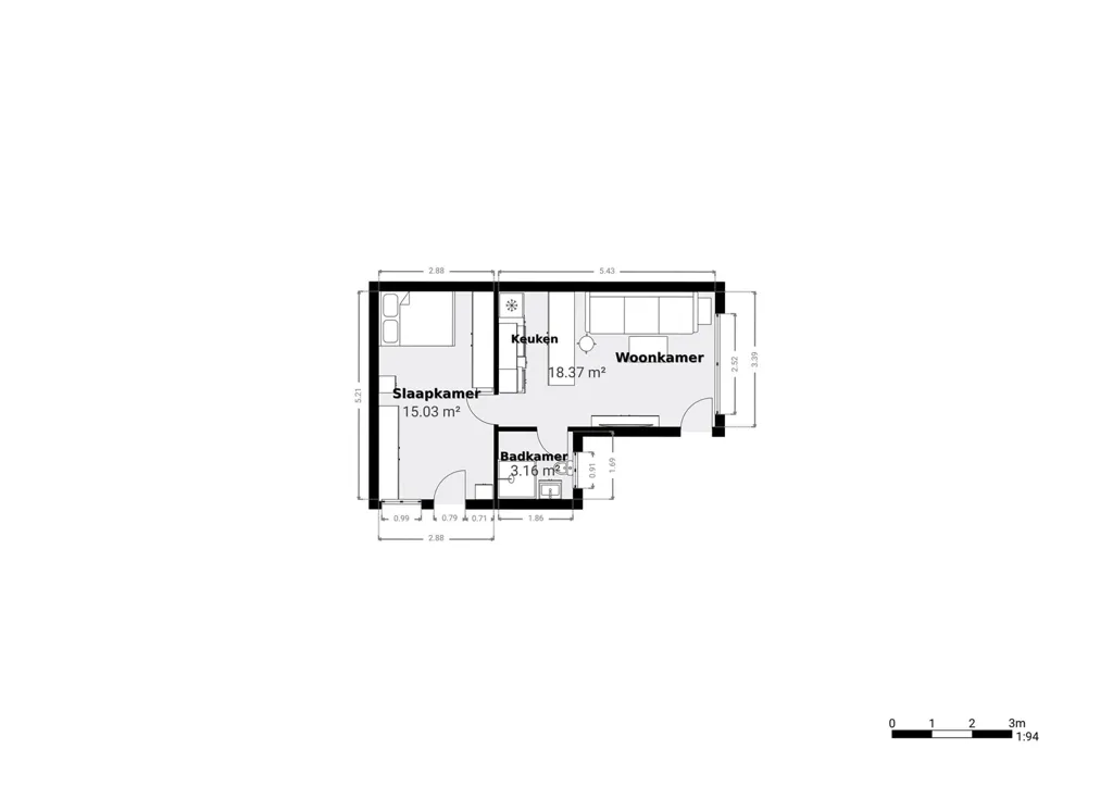 Planimetria - Semi-Open Development with 6 Bedrooms in Overmere