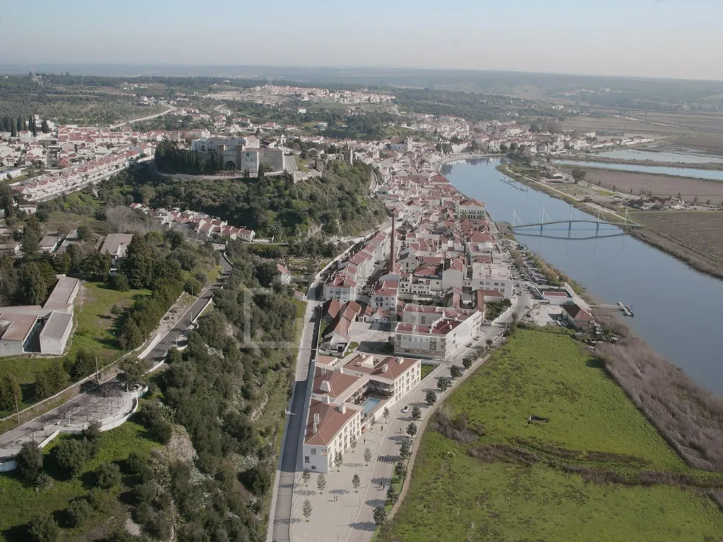 Vista aerea - T1 Apartment with River View in Alcácer do Sal