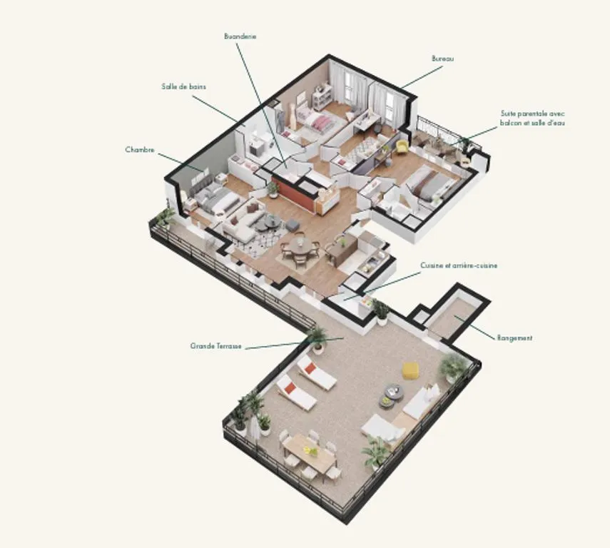 Planimetria - Luxury Apartment with Parking in Bezons