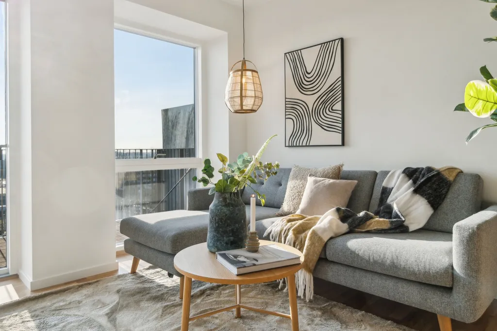 Séjour - 2-Bedroom Apartment with Balcony in Herlev