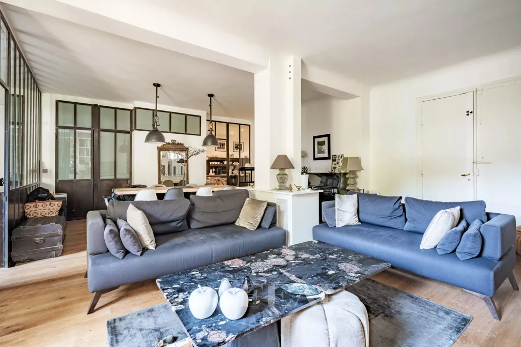 Soggiorno - Loft-Style Apartment with Garden, Paris 16e