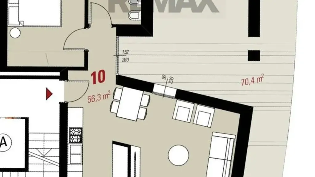 Plaan - Modern Apartment with Terrace in Domagnano