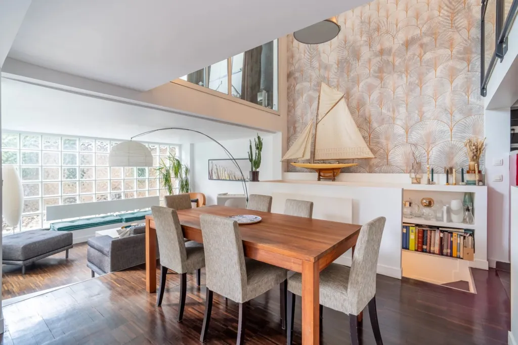 Salle à manger - Loft avec Jardin Privé au Quartier des Philosophes à Asnières