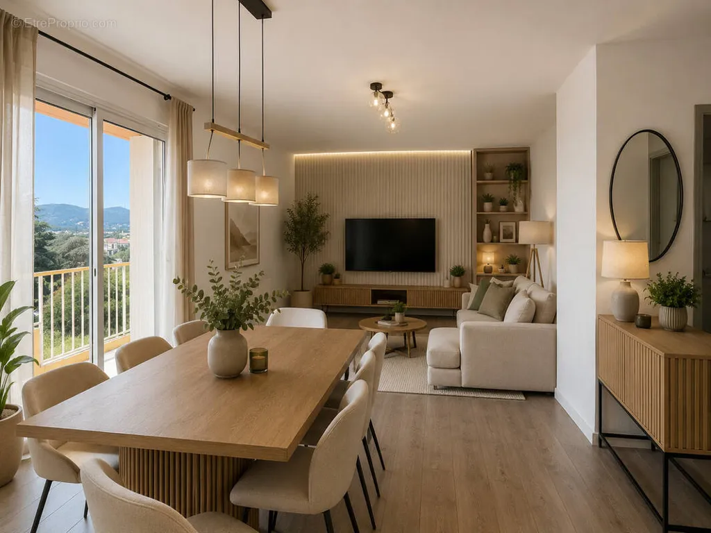 Salle à manger - Appartement T3 avec Balcon Sud aux Sablettes