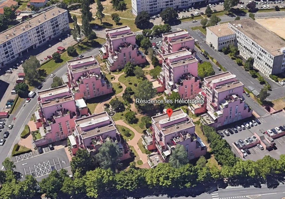 Õhuvaade - Type 3 Flat with Balcony in Poitiers