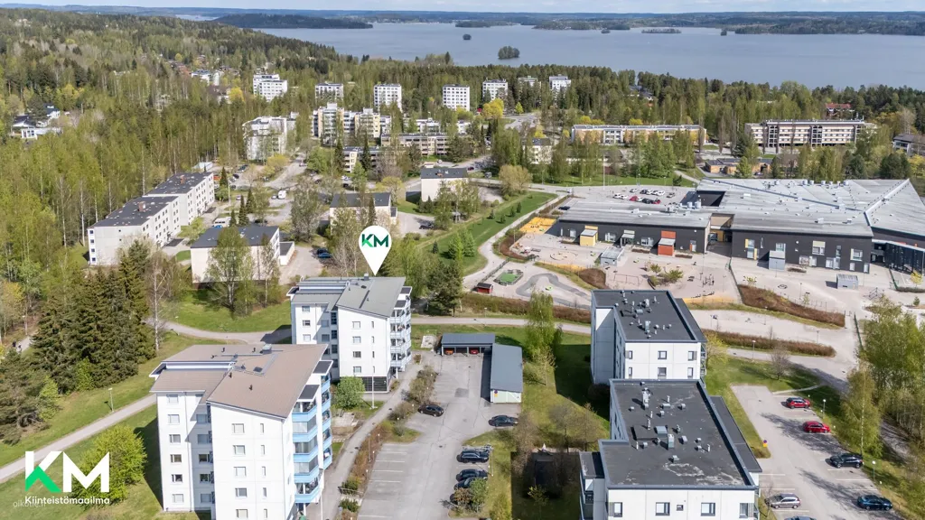 Vue aérienne - One-Bedroom Flat with Sauna in Jalkaranta