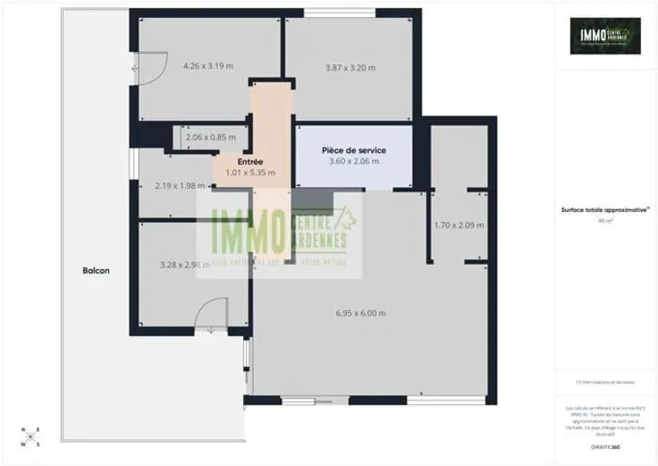 Plan - Appartement à Libramont-Chevigny