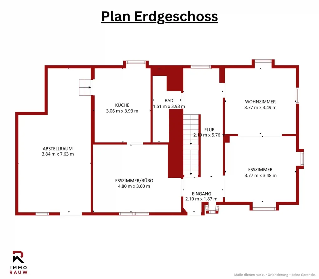 Plan - Maison à Trois Façades avec Potentiel d'Aménagement à Elsenborn