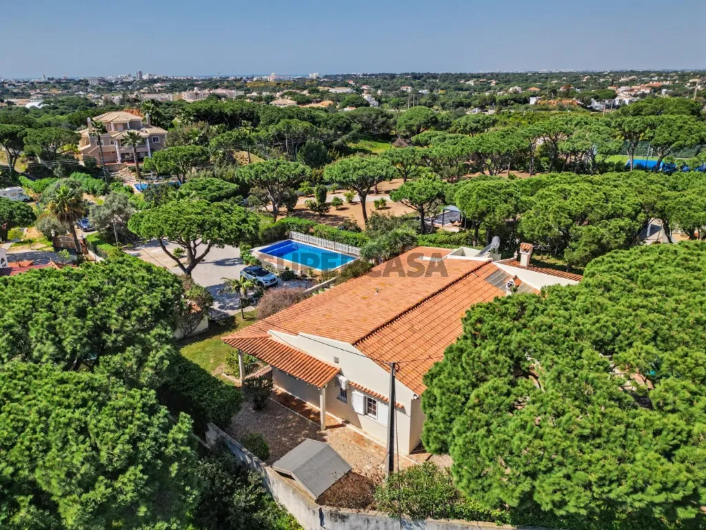 Aerial - Detached Villa with Pool in Fonte Santa, Loulé