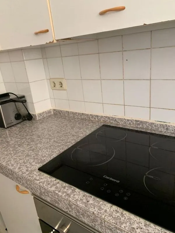 Köök - 3-Bedroom Flat near Cáceres Centre